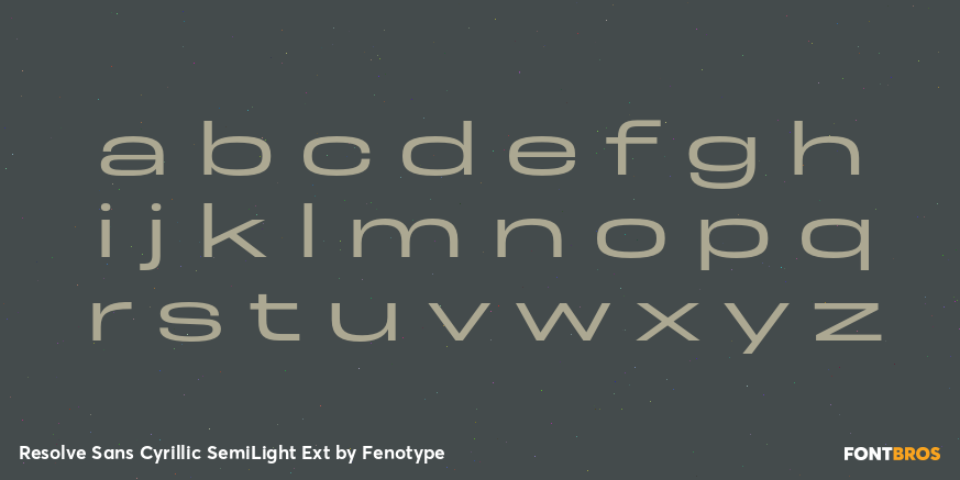 Resolve Sans Cyrillic SemiLight Ext Font Poster #3