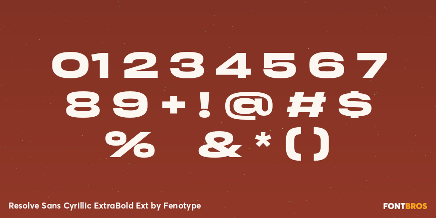 Resolve Sans Cyrillic ExtraBold Ext Font Poster #4