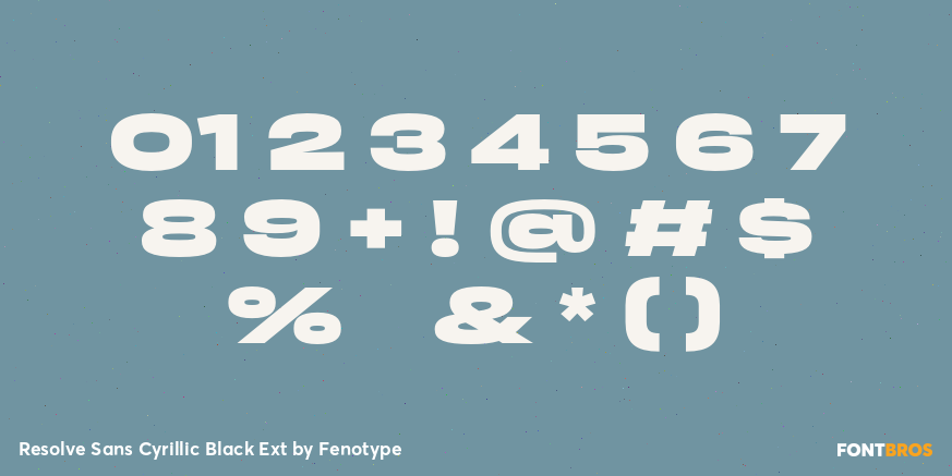 Resolve Sans Cyrillic Black Ext Font Poster #1