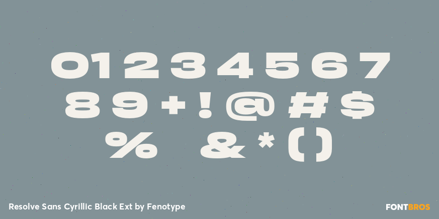 Resolve Sans Cyrillic Black Ext Font Poster #4