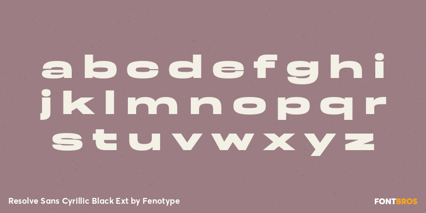 Resolve Sans Cyrillic Black Ext Font Poster #1