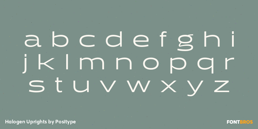 Halogen Uprights Font Poster #3