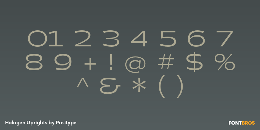 Halogen Uprights Font Poster #4