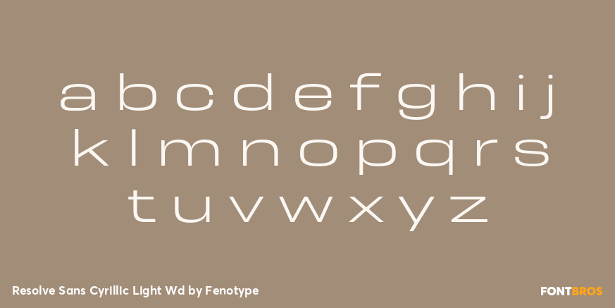 Resolve Sans Cyrillic Light Wd Font Poster #3
