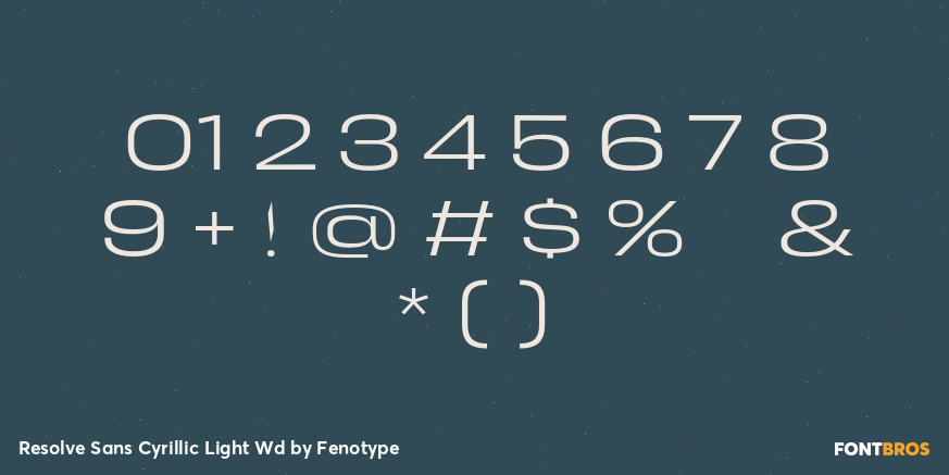 Resolve Sans Cyrillic Light Wd Font Poster #4