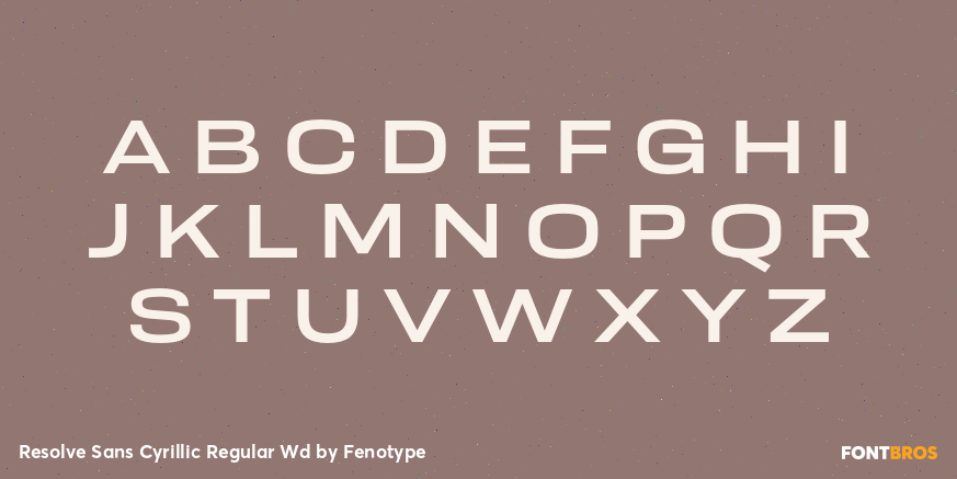 Resolve Sans Cyrillic Regular Wd Font Poster #2