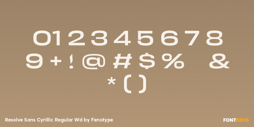 Resolve Sans Cyrillic Regular Wd Font Poster #4