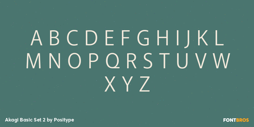 Akagi Basic Set 2 Font Poster #2