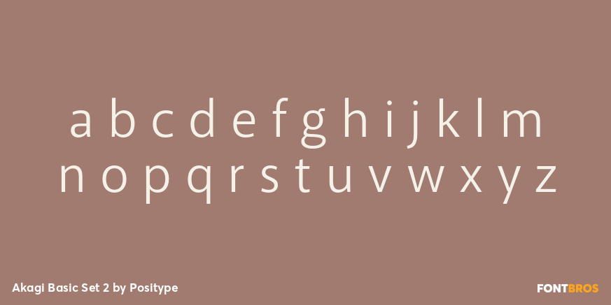 Akagi Basic Set 2 Font Poster #3