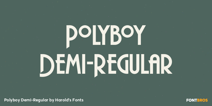 Polyboy Demi-Regular Poster