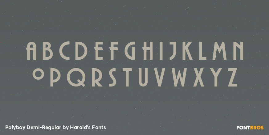 Polyboy Demi-Regular Font Poster #3