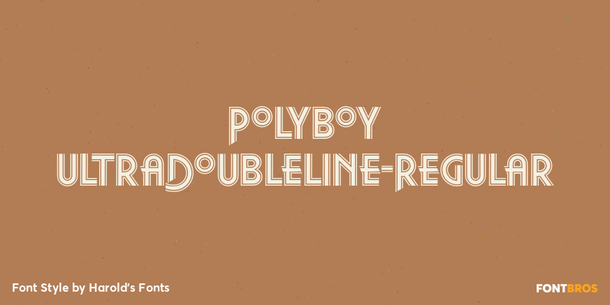 Polyboy UltraDoubleLine-Regular Poster