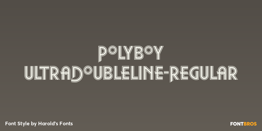 Polyboy UltraDoubleLine-Regular Poster