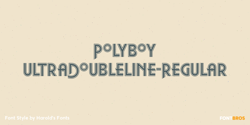 Polyboy UltraDoubleLine-Regular Poster