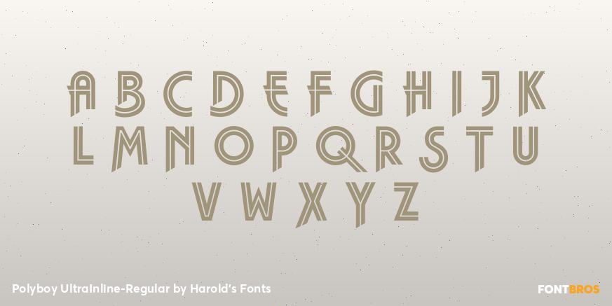 Polyboy UltraInline-Regular Font Poster #2