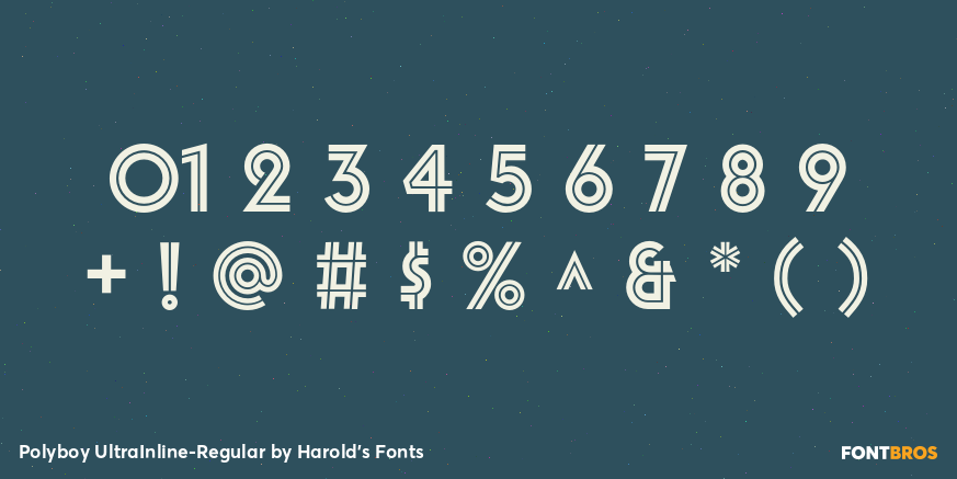 Polyboy UltraInline-Regular Font Poster #4