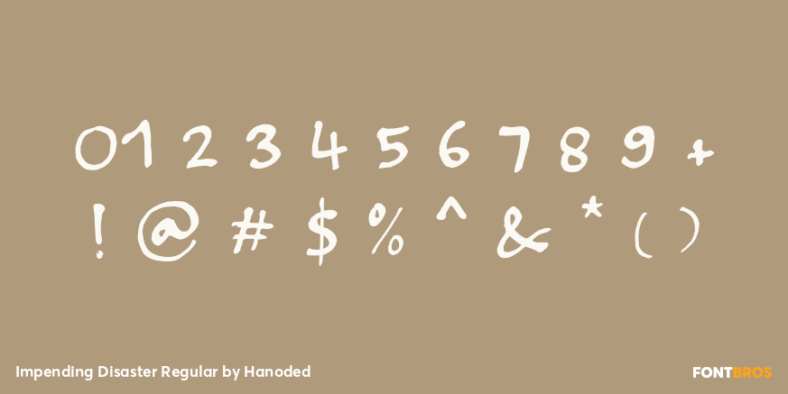 Impending Disaster Regular Font Poster #4