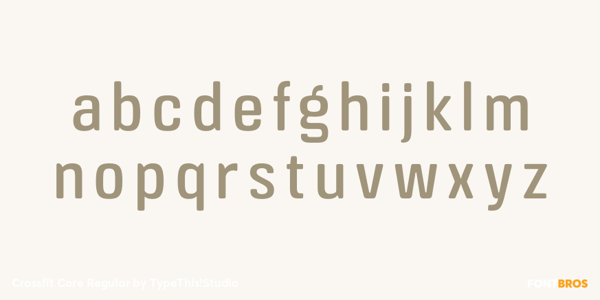 Crossfit Core Regular Font Poster #3