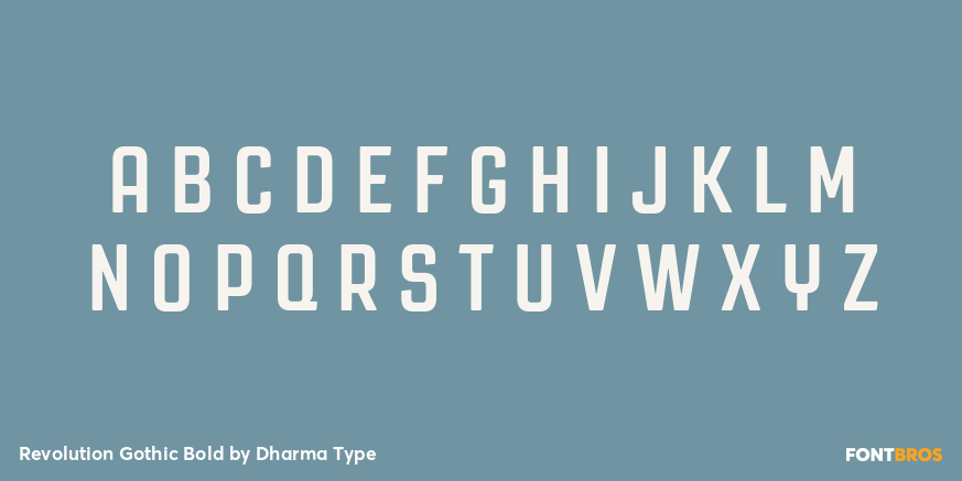 Revolution Gothic Bold Font Poster #2