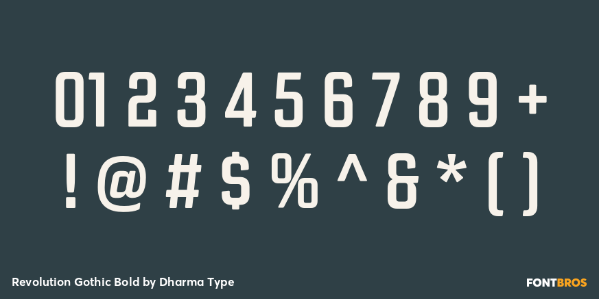 Revolution Gothic Bold Font Poster #4