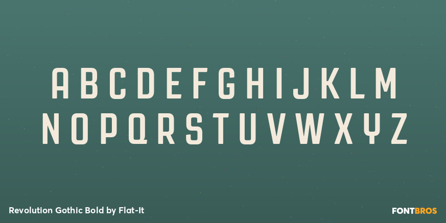 Revolution Gothic Bold Font Poster #1
