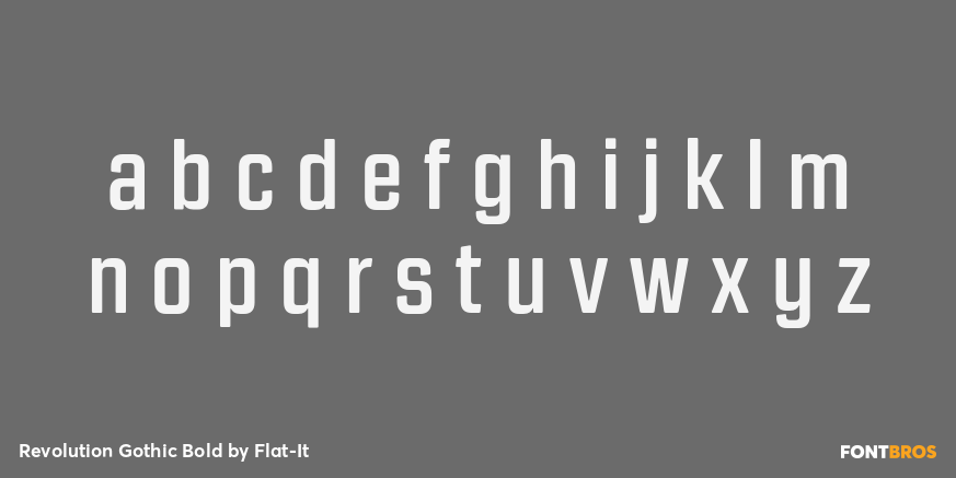 Revolution Gothic Bold Font Poster #1