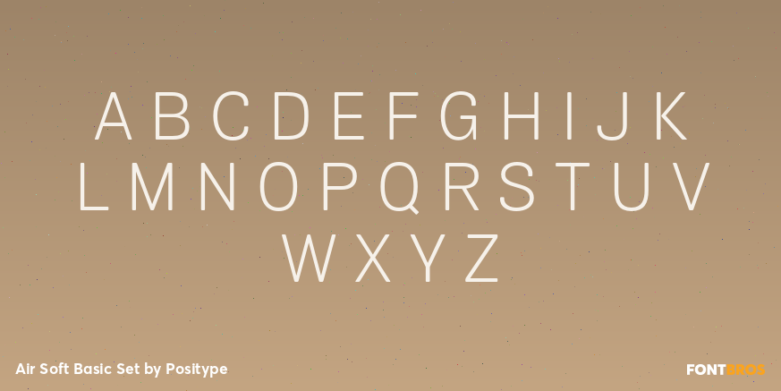 Air Soft Basic Set Font Poster #2