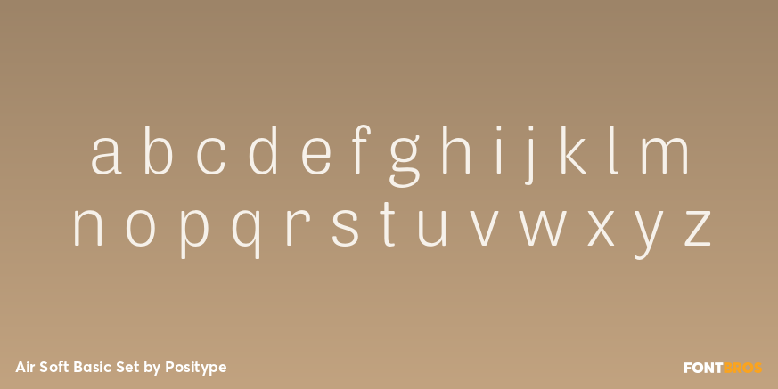 Air Soft Basic Set Font Poster #3