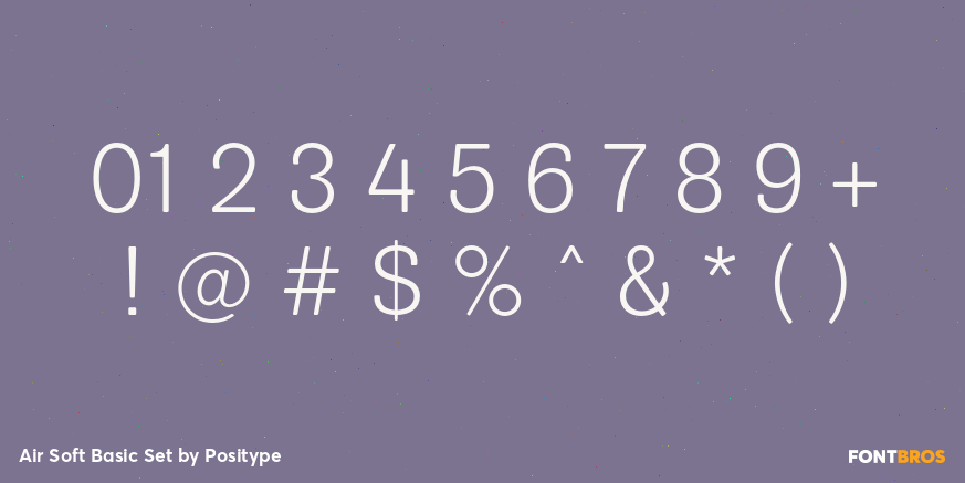 Air Soft Basic Set Font Poster #4