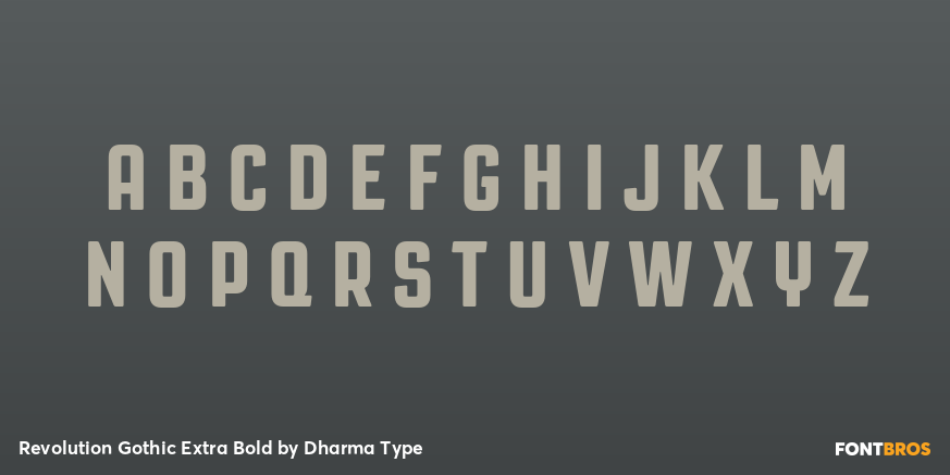 Revolution Gothic Extra Bold Font Poster #2