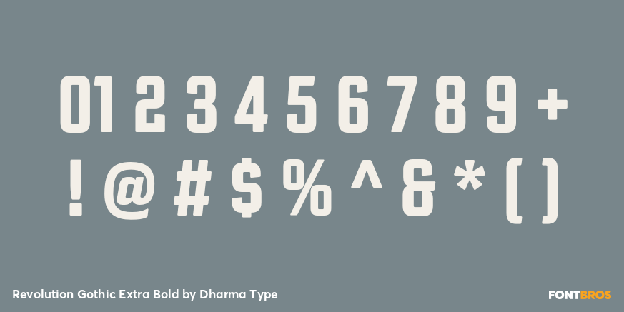 Revolution Gothic Extra Bold Font Poster #4