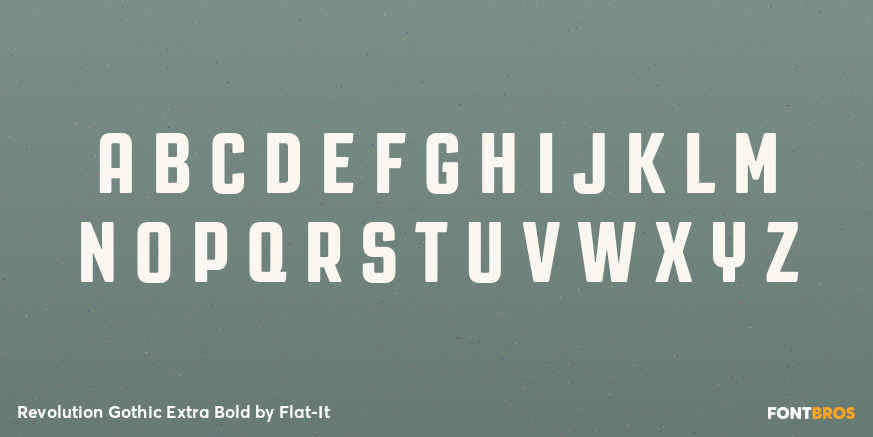 Revolution Gothic Extra Bold Font Poster #2