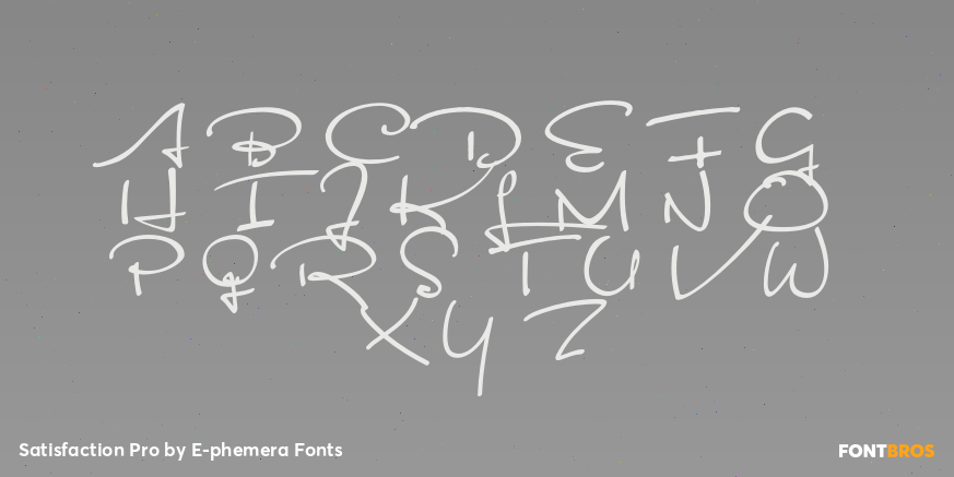 Satisfaction Pro Font Poster #1