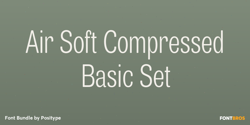 Air Soft Compressed Basic Set Font Poster #1