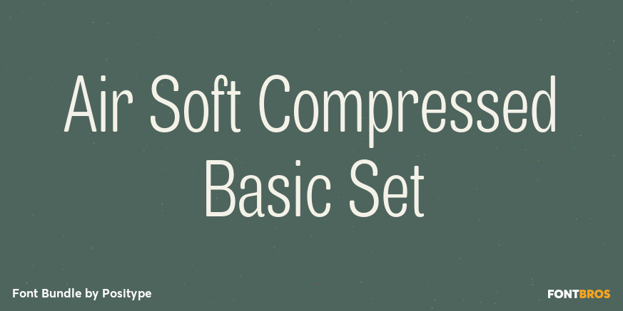 Air Soft Compressed Basic Set Font Poster #1