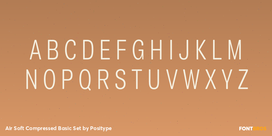 Air Soft Compressed Basic Set Font Poster #1
