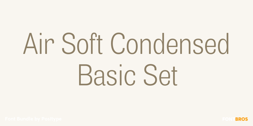 Air Soft Condensed Basic Set Font Poster #1