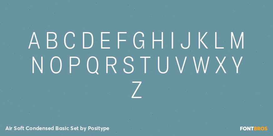 Air Soft Condensed Basic Set Font Poster #1