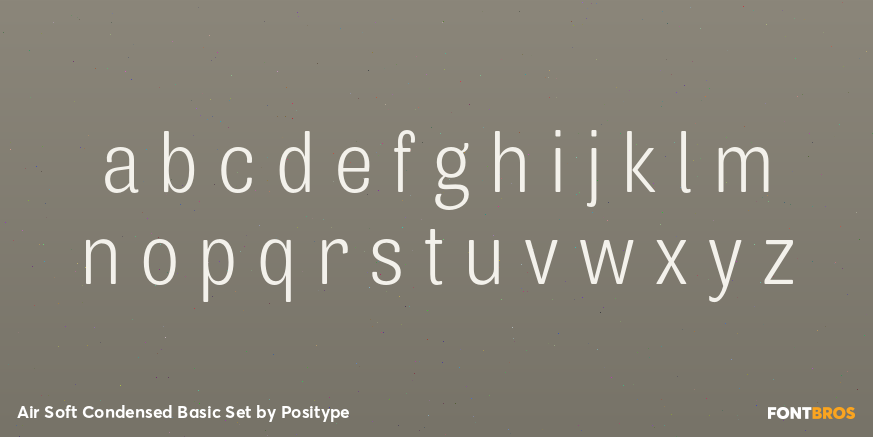Air Soft Condensed Basic Set Font Poster #1