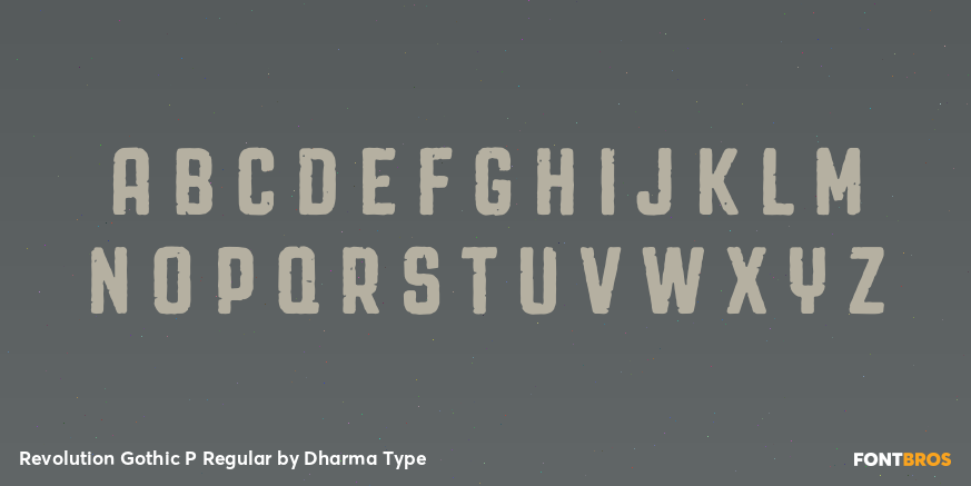 Revolution Gothic P Regular Font Poster #2