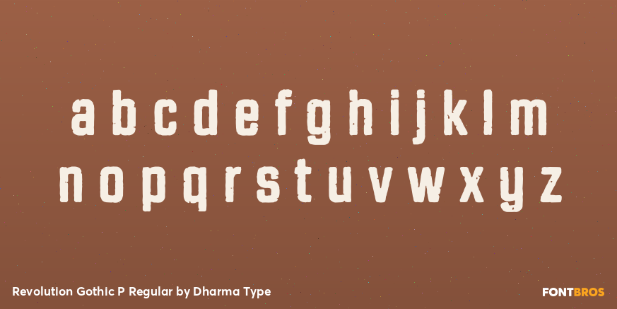 Revolution Gothic P Regular Font Poster #3