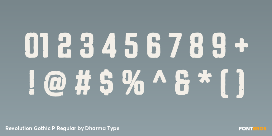Revolution Gothic P Regular Font Poster #4