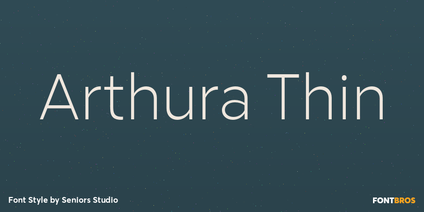 Arthura Thin Font Poster #1