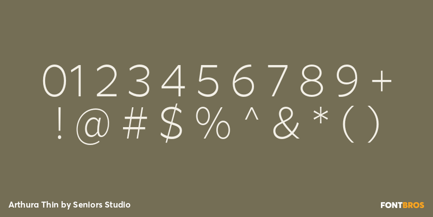 Arthura Thin Font Poster #4