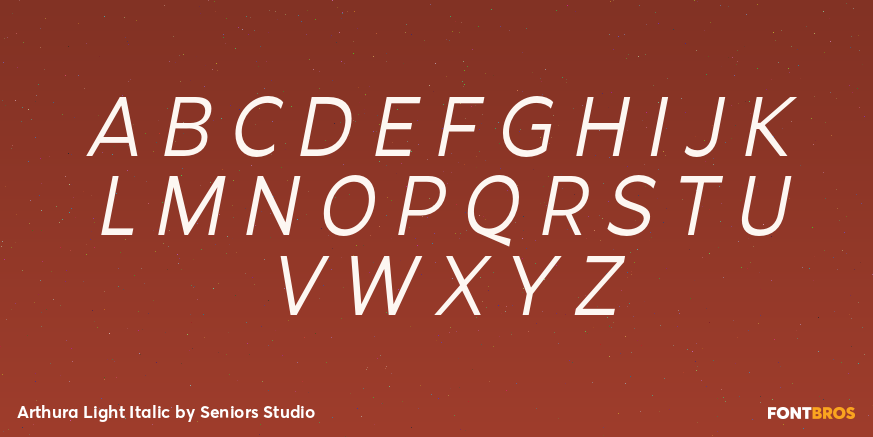 Arthura Light Italic Font Poster #2