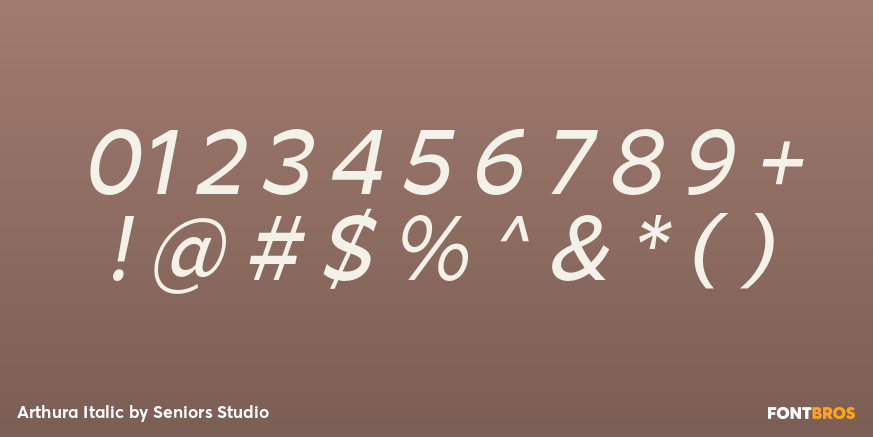 Arthura Italic Font Poster #4