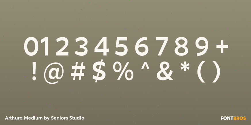 Arthura Medium Font Poster #4