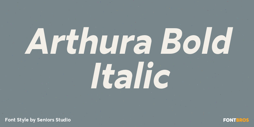 Arthura Bold Italic Font Poster #1
