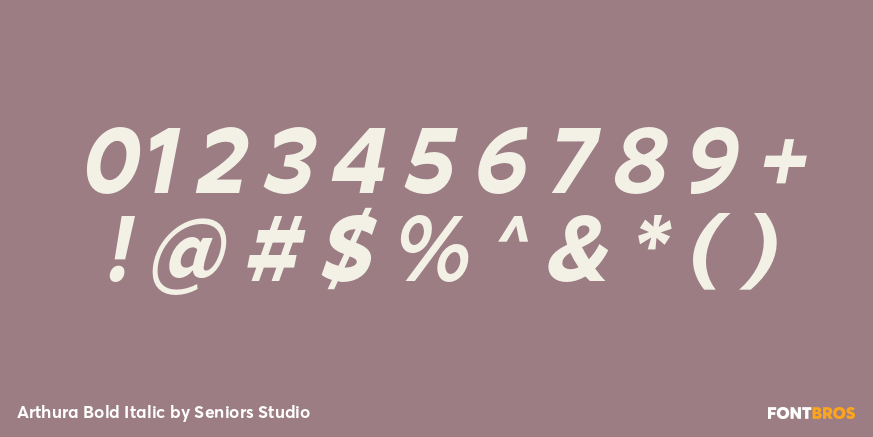 Arthura Bold Italic Font Poster #1