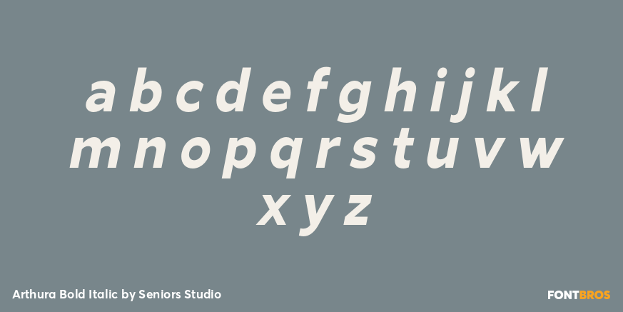 Arthura Bold Italic Font Poster #3